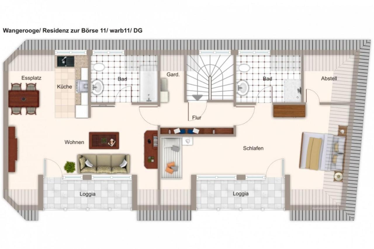 Residenz Zur Boerse Residenz Zur Boerse 11 Διαμέρισμα Wangerooge Εξωτερικό φωτογραφία
